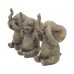 Three Wise Elephants 16cm (WH) 