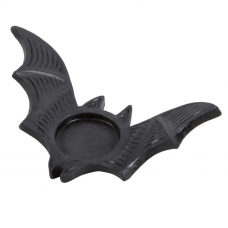 Tealight Holder Black Bat