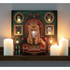 Canvas Picture Light Up Mad About Cats