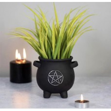 Cauldron Plant Pot Pentagram 