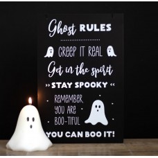 Wooden Sign Ghost Rules