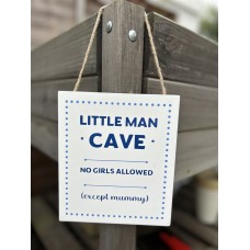 Wooden Sign Little Man Cave