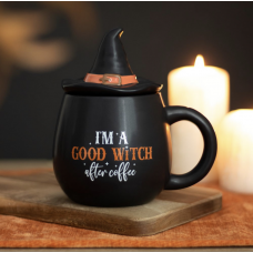 Mug I’m A Good Witch After Coffee with Lid